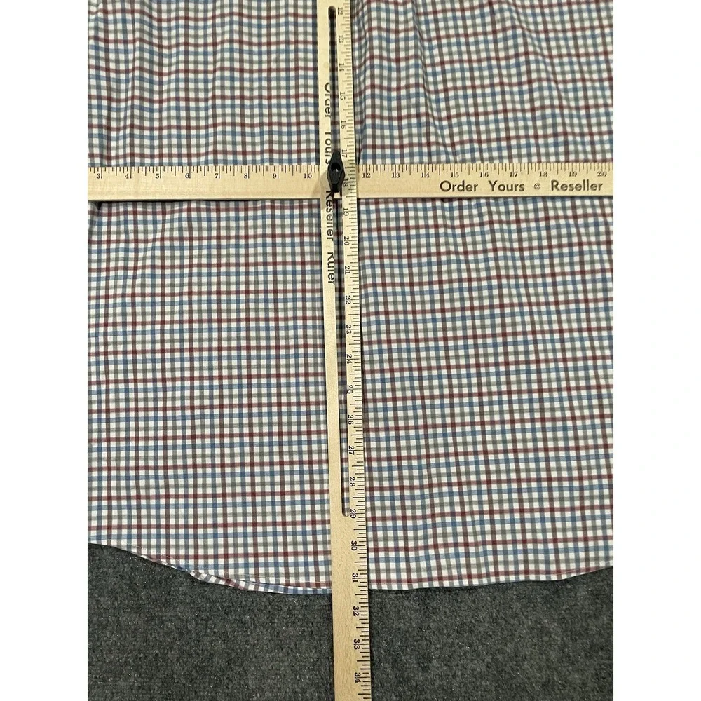 Johnnie O Shirt Mens Xxl Prepformance Plaid Button Up Casual Comfort Work - Picture 5 of 7